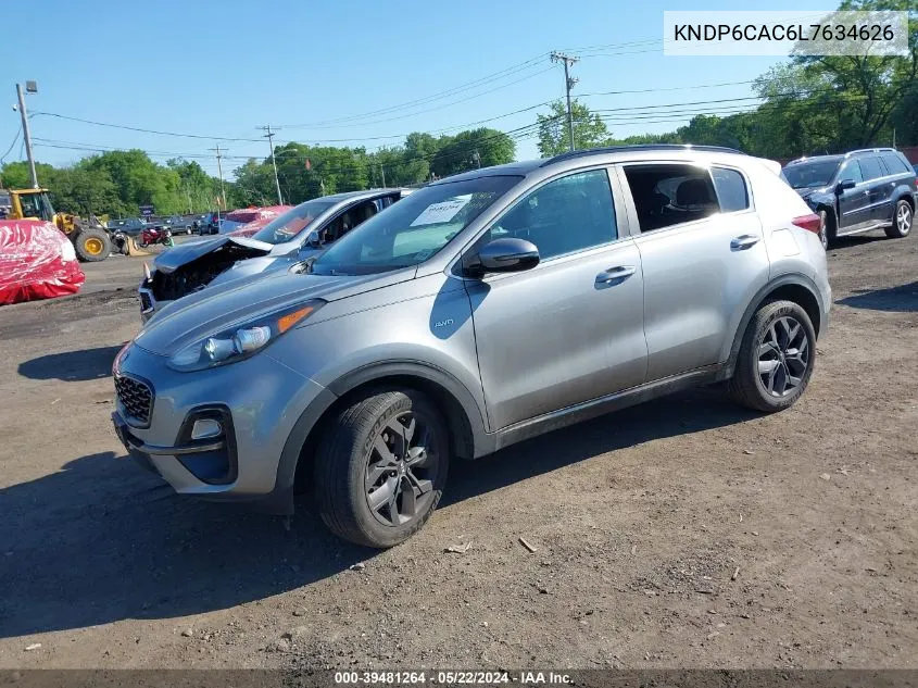 2020 Kia Sportage S VIN: KNDP6CAC6L7634626 Lot: 39481264