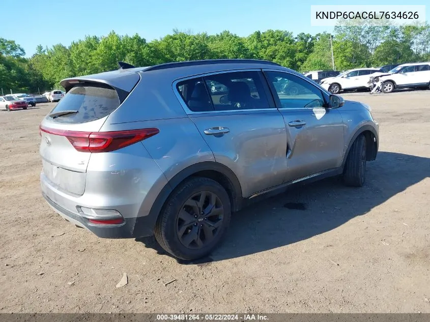 2020 Kia Sportage S VIN: KNDP6CAC6L7634626 Lot: 39481264