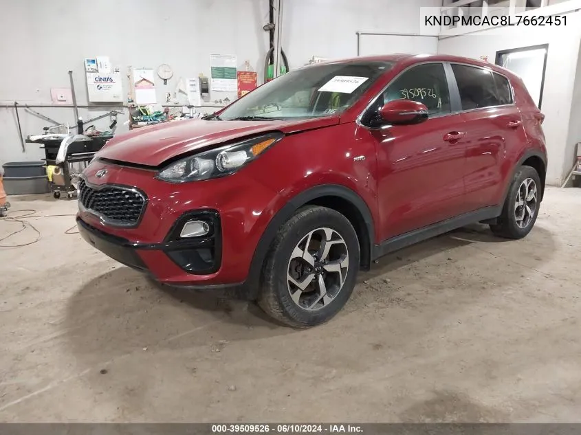 KNDPMCAC8L7662451 2020 Kia Sportage Lx