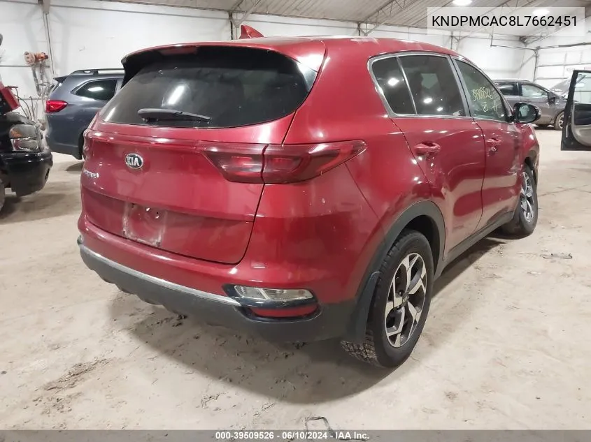 KNDPMCAC8L7662451 2020 Kia Sportage Lx