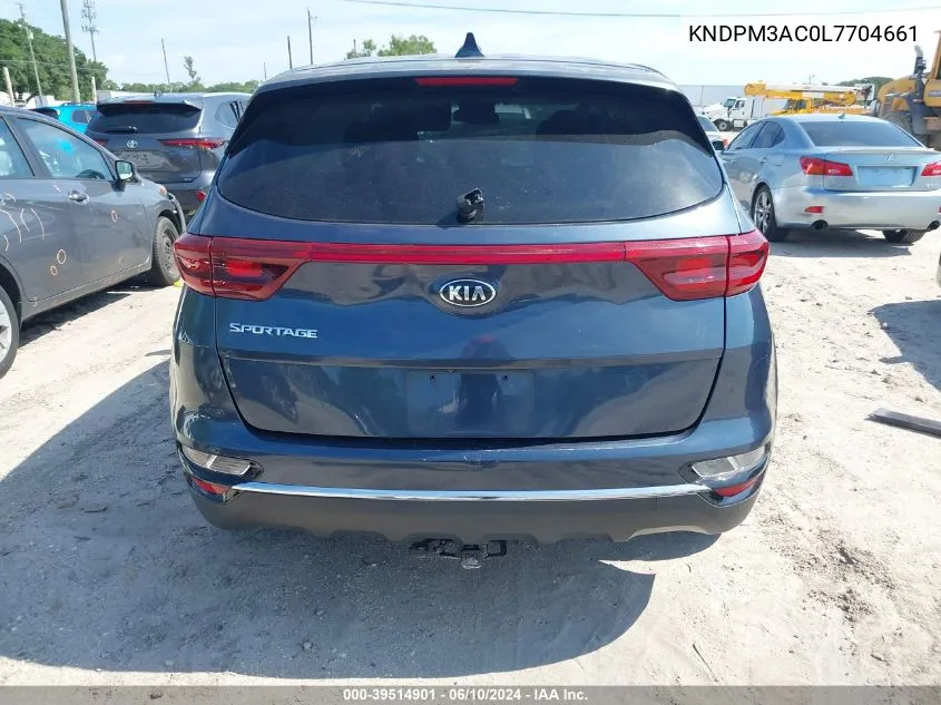 2020 Kia Sportage Lx VIN: KNDPM3AC0L7704661 Lot: 39514901