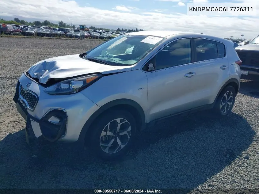 KNDPMCAC6L7726311 2020 Kia Sportage Lx