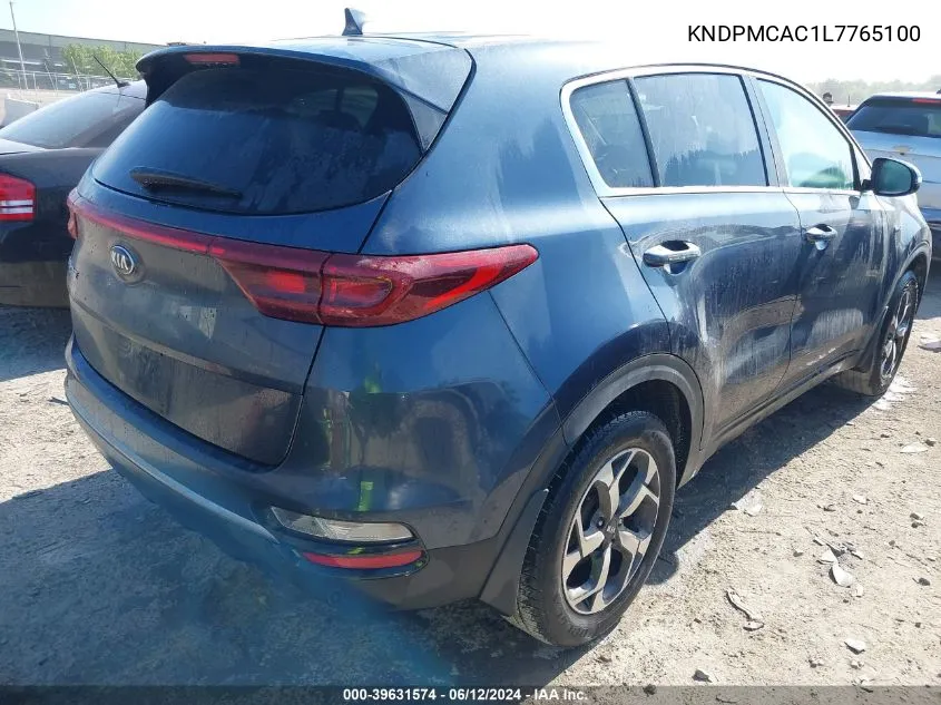 2020 Kia Sportage Lx VIN: KNDPMCAC1L7765100 Lot: 39631574