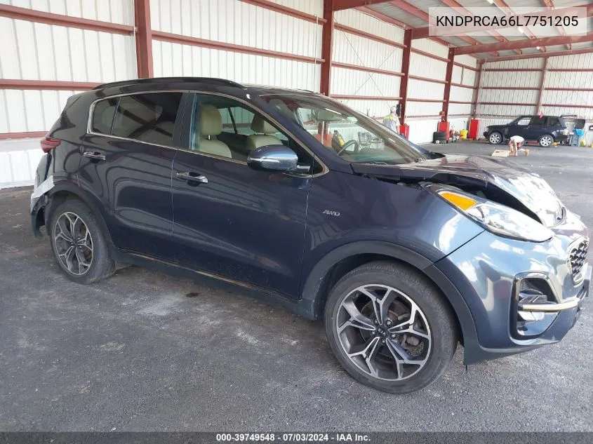 2020 Kia Sportage Sx Turbo VIN: KNDPRCA66L7751205 Lot: 39749548