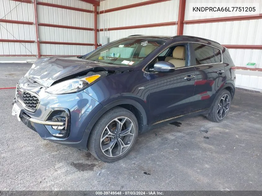 KNDPRCA66L7751205 2020 Kia Sportage Sx Turbo