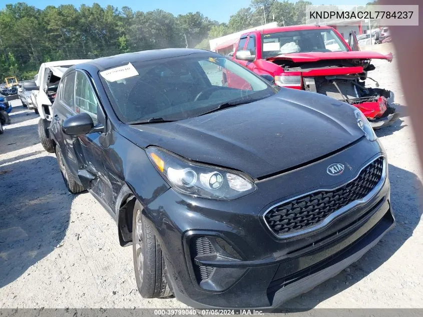 2020 Kia Sportage Lx VIN: KNDPM3AC2L7784237 Lot: 39799040