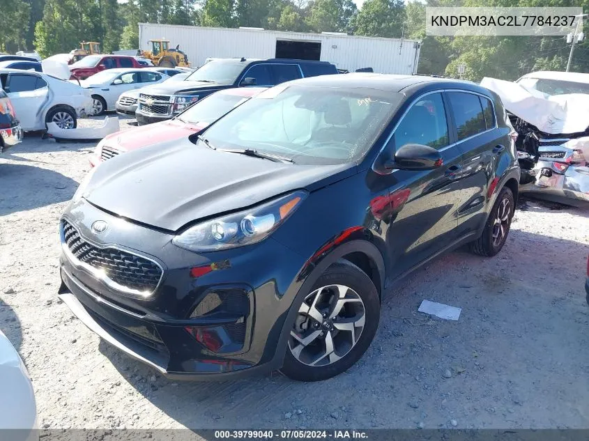 2020 Kia Sportage Lx VIN: KNDPM3AC2L7784237 Lot: 39799040