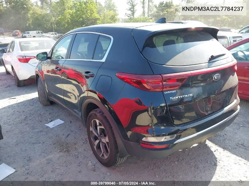 2020 Kia Sportage Lx VIN: KNDPM3AC2L7784237 Lot: 39799040