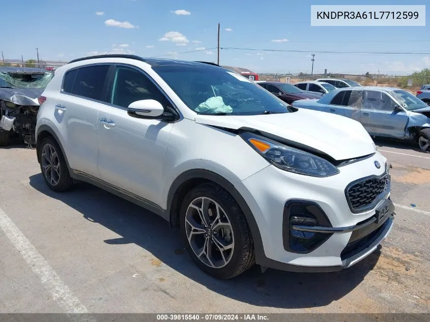 2020 Kia Sportage Sx Turbo VIN: KNDPR3A61L7712599 Lot: 39815540