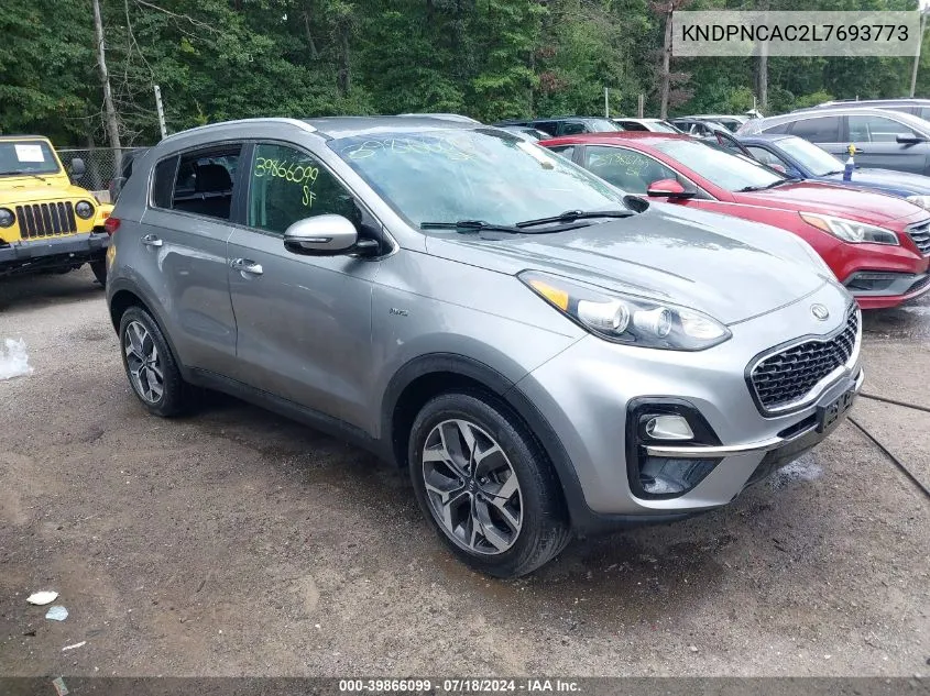 2020 Kia Sportage Ex VIN: KNDPNCAC2L7693773 Lot: 39866099