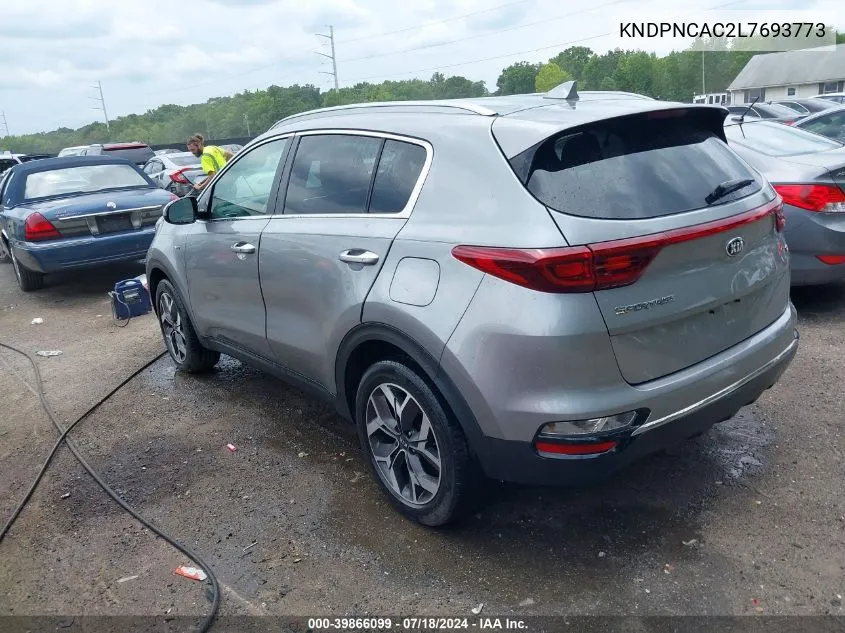 2020 Kia Sportage Ex VIN: KNDPNCAC2L7693773 Lot: 39866099