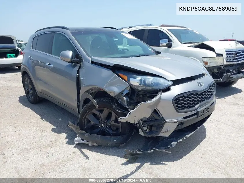 2020 Kia Sportage S VIN: KNDP6CAC8L7689059 Lot: 39867270