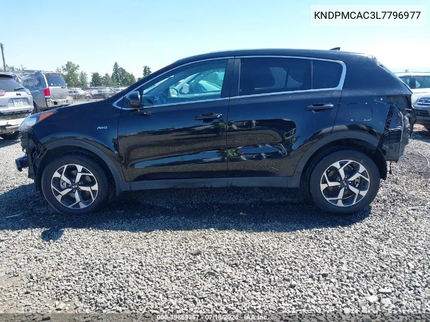 2020 Kia Sportage Lx VIN: KNDPMCAC3L7796977 Lot: 39869357