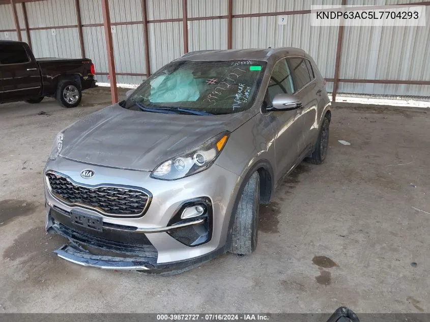 2020 Kia Sportage S VIN: KNDP63AC5L7704293 Lot: 39872727