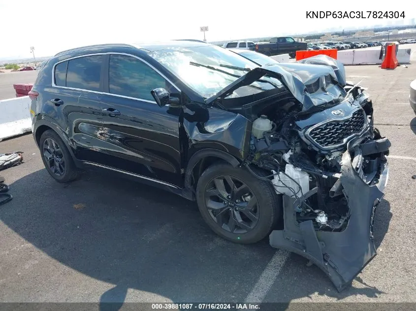 2020 Kia Sportage S VIN: KNDP63AC3L7824304 Lot: 39881087