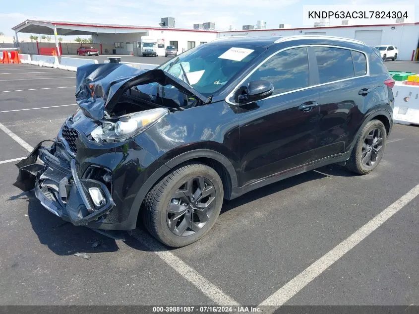 2020 Kia Sportage S VIN: KNDP63AC3L7824304 Lot: 39881087