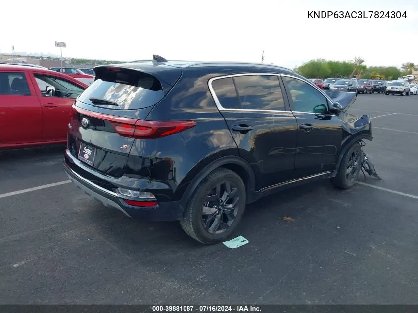 2020 Kia Sportage S VIN: KNDP63AC3L7824304 Lot: 39881087