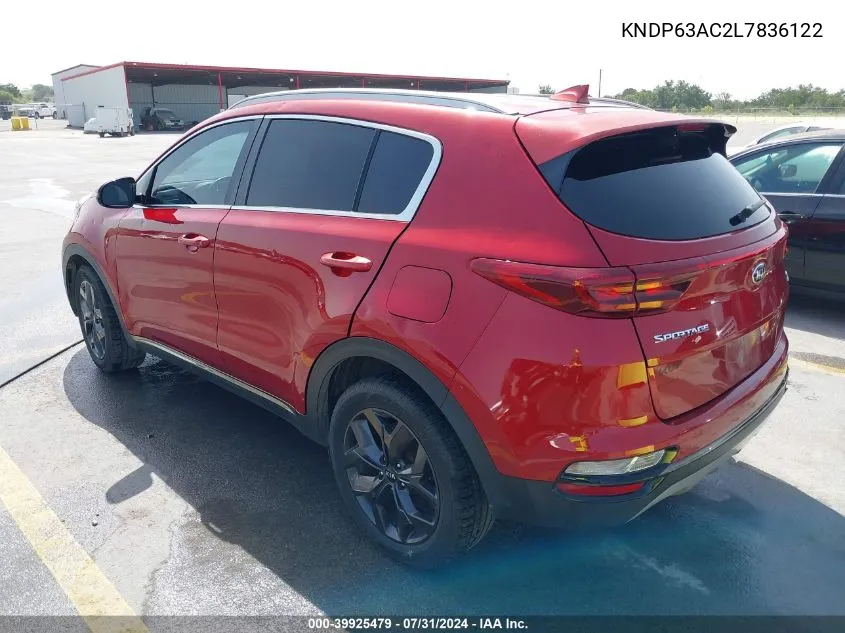 KNDP63AC2L7836122 2020 Kia Sportage S