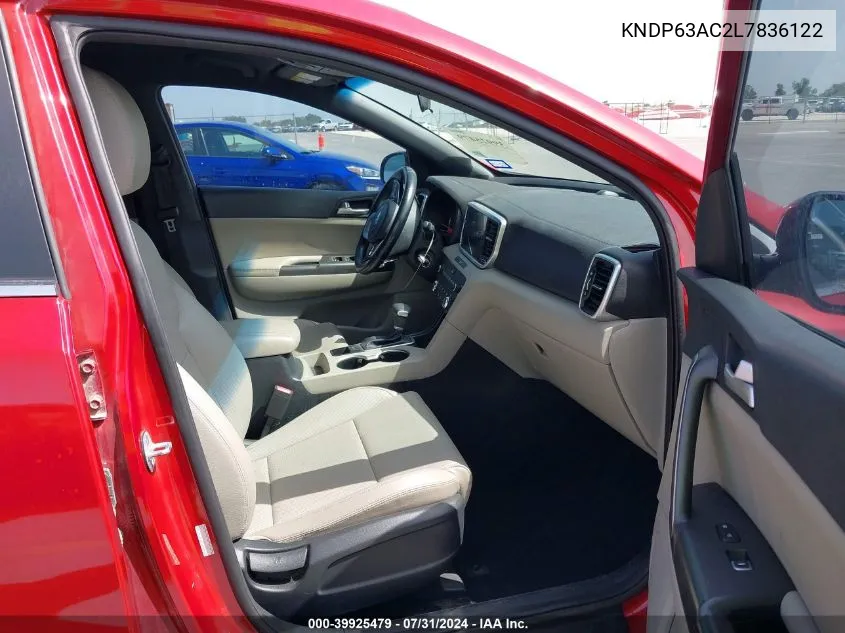 2020 Kia Sportage S VIN: KNDP63AC2L7836122 Lot: 39925479