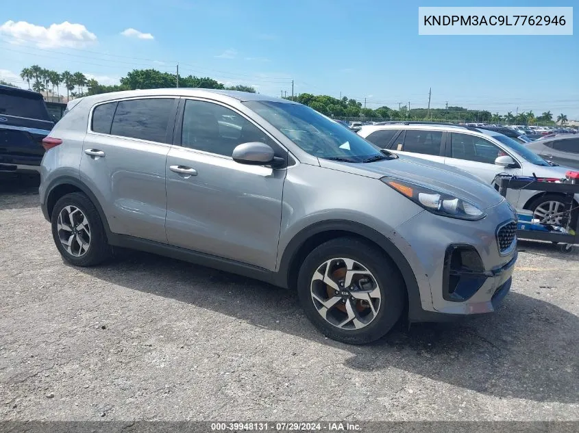 2020 Kia Sportage Lx VIN: KNDPM3AC9L7762946 Lot: 39948131