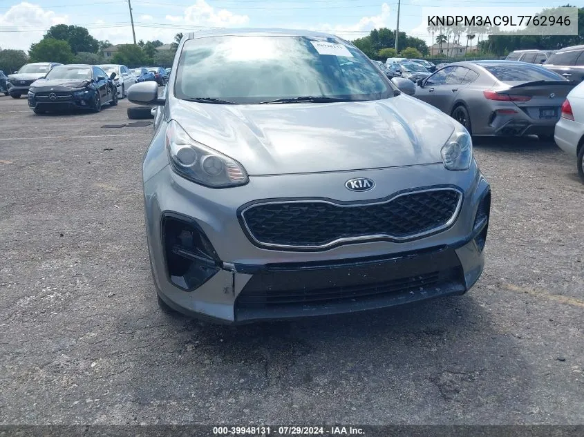 2020 Kia Sportage Lx VIN: KNDPM3AC9L7762946 Lot: 39948131