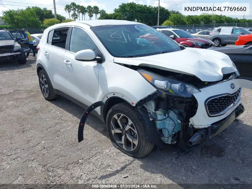 2020 Kia Sportage Lx VIN: KNDPM3AC4L7769660 Lot: 39969406