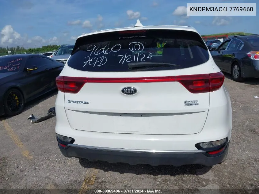 2020 Kia Sportage Lx VIN: KNDPM3AC4L7769660 Lot: 39969406