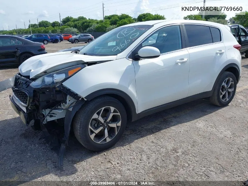 2020 Kia Sportage Lx VIN: KNDPM3AC4L7769660 Lot: 39969406