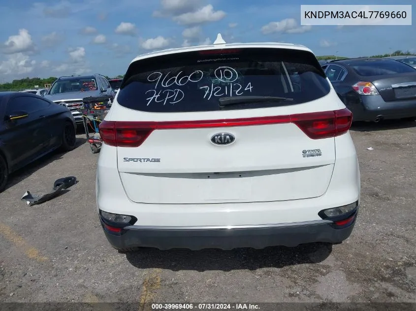 2020 Kia Sportage Lx VIN: KNDPM3AC4L7769660 Lot: 39969406