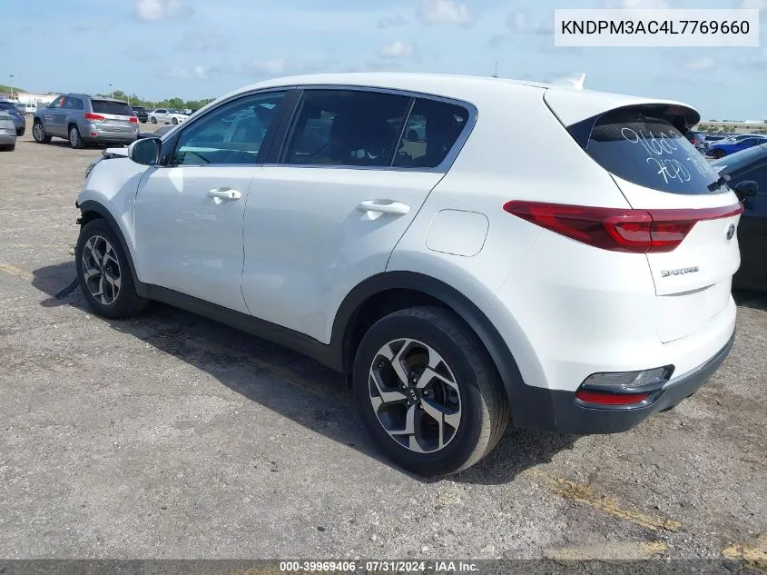 2020 Kia Sportage Lx VIN: KNDPM3AC4L7769660 Lot: 39969406