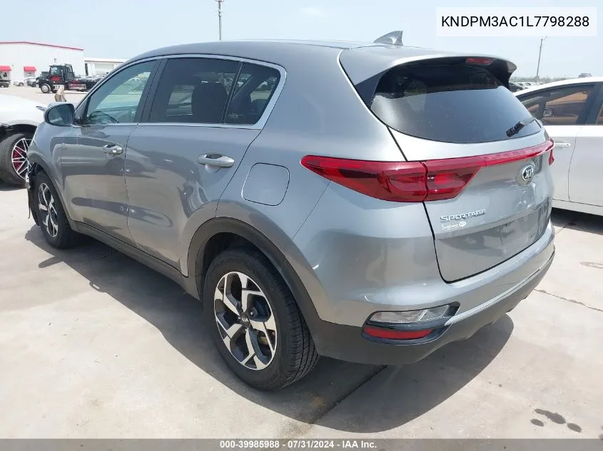 2020 Kia Sportage Lx VIN: KNDPM3AC1L7798288 Lot: 39985988