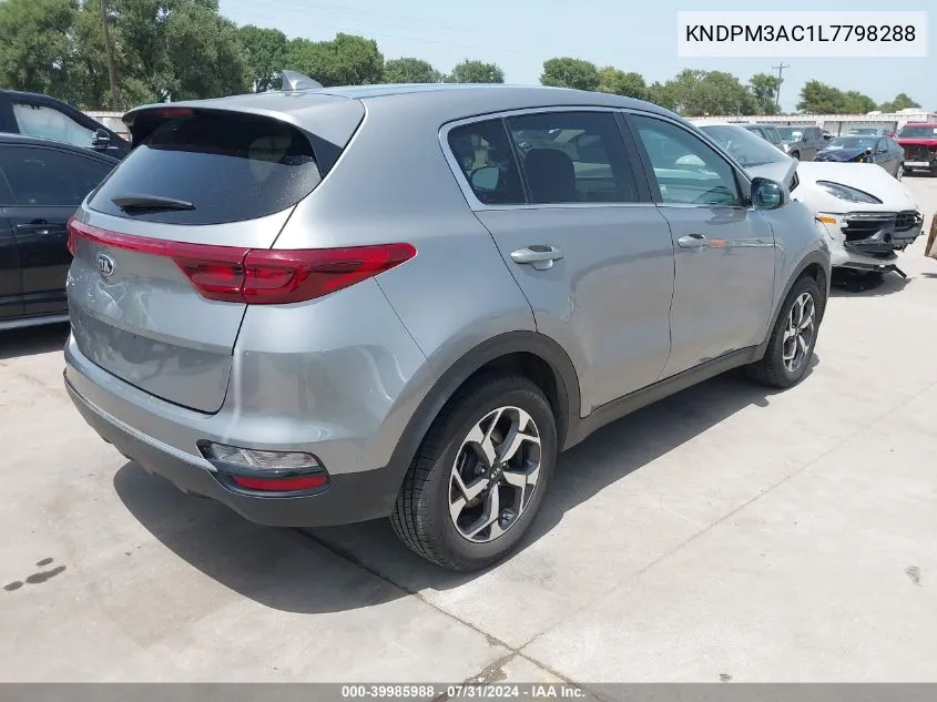 2020 Kia Sportage Lx VIN: KNDPM3AC1L7798288 Lot: 39985988