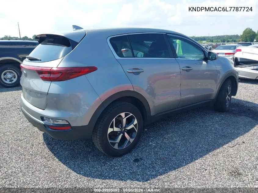 2020 Kia Sportage Lx VIN: KNDPMCAC6L7787724 Lot: 39995092