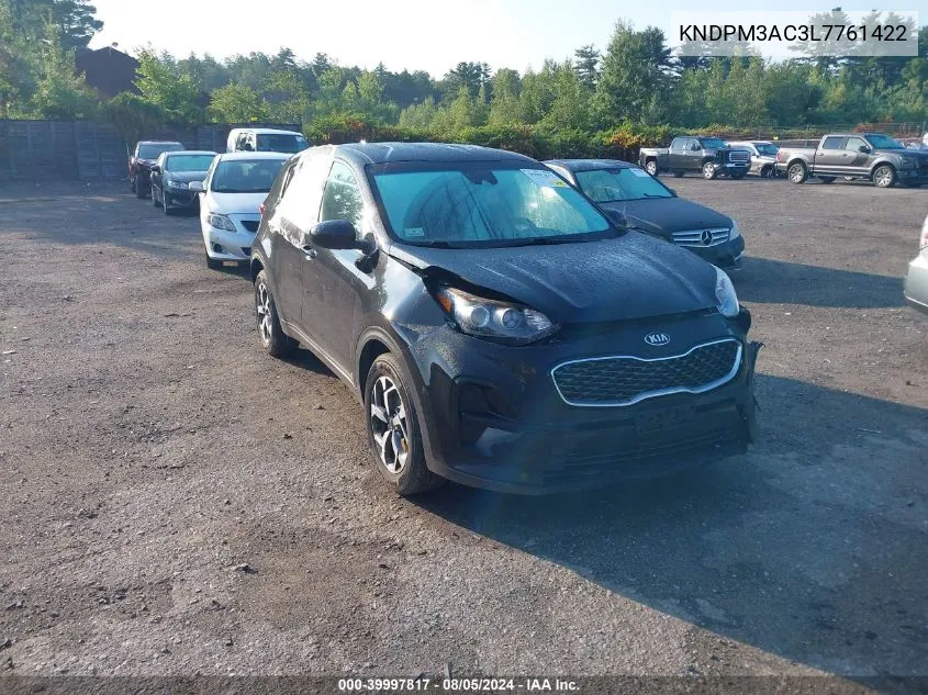 2020 Kia Sportage Lx VIN: KNDPM3AC3L7761422 Lot: 39997817