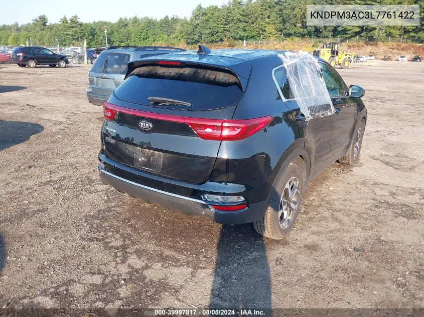 2020 Kia Sportage Lx VIN: KNDPM3AC3L7761422 Lot: 39997817