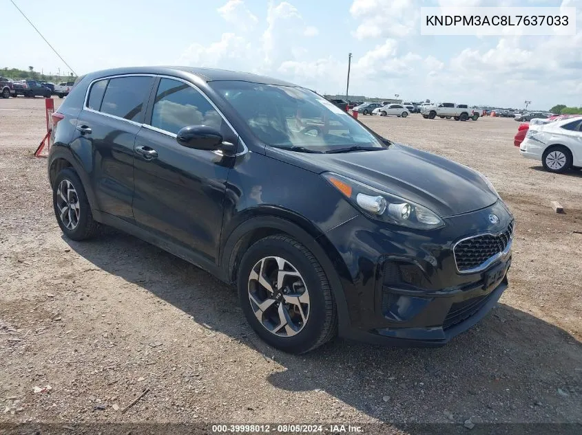 2020 Kia Sportage Lx VIN: KNDPM3AC8L7637033 Lot: 39998012