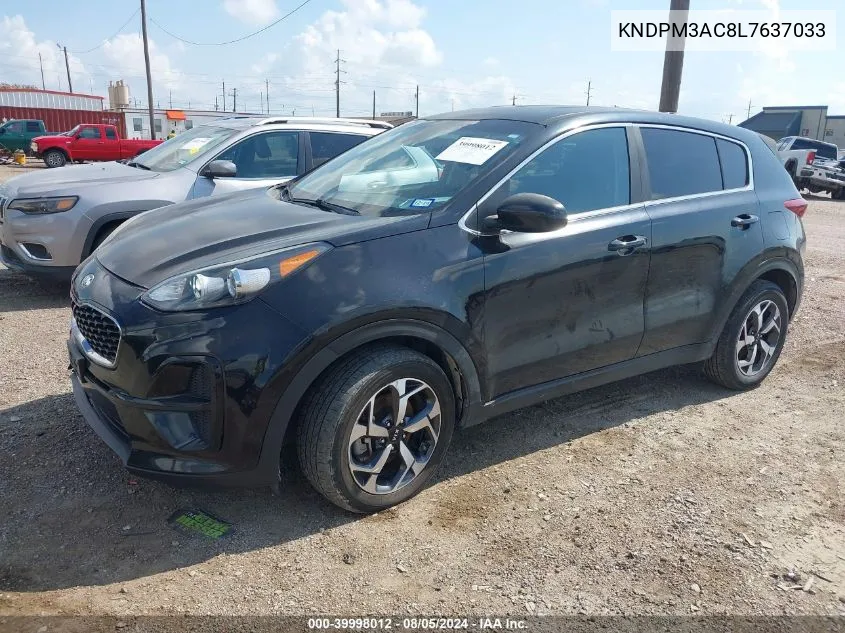 2020 Kia Sportage Lx VIN: KNDPM3AC8L7637033 Lot: 39998012