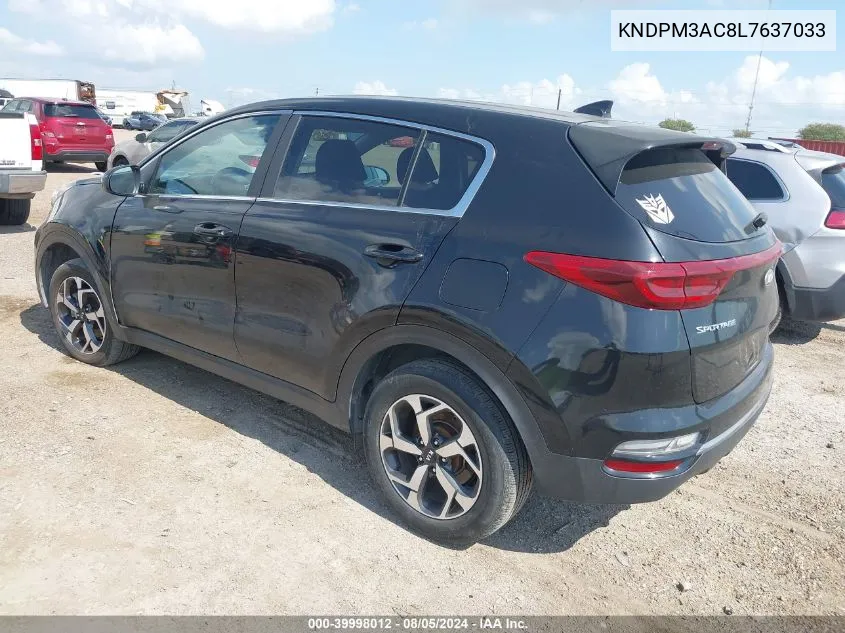 2020 Kia Sportage Lx VIN: KNDPM3AC8L7637033 Lot: 39998012