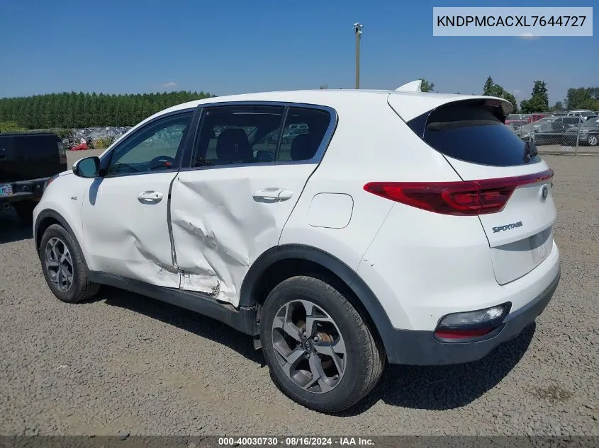 KNDPMCACXL7644727 2020 Kia Sportage Lx