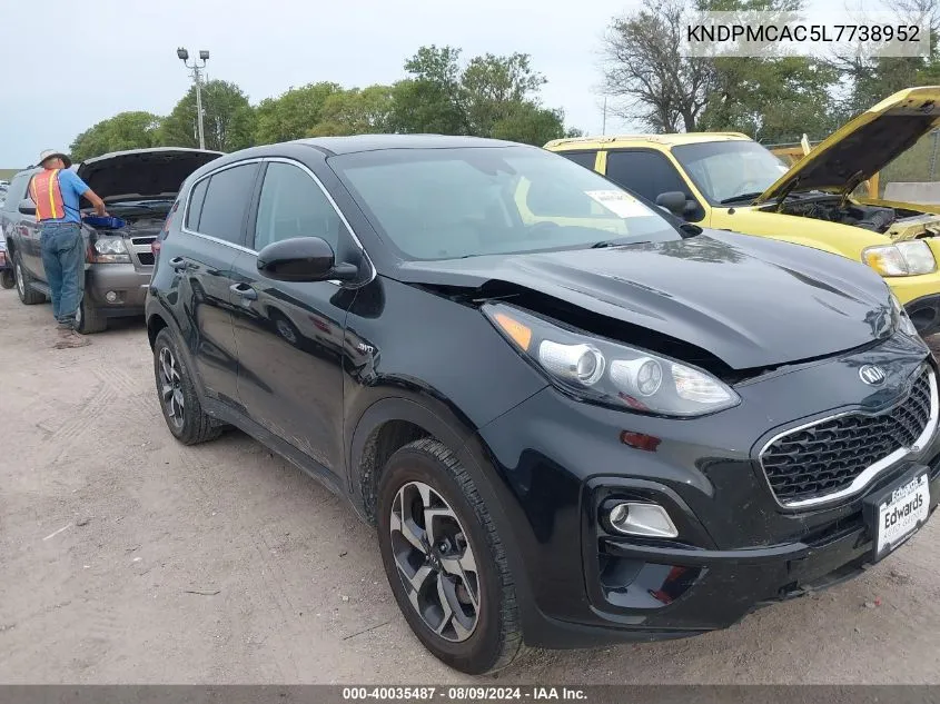 2020 Kia Sportage Lx VIN: KNDPMCAC5L7738952 Lot: 40035487