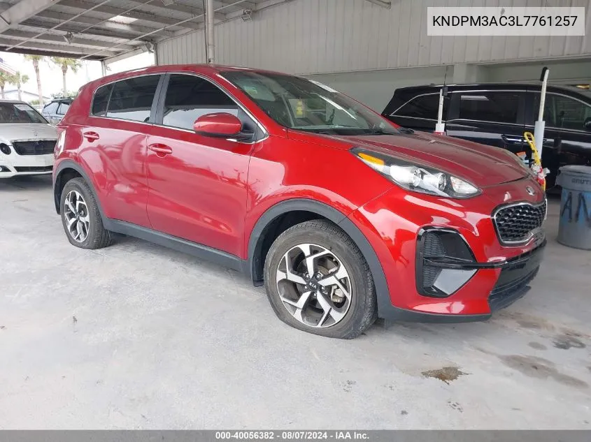 2020 Kia Sportage Lx VIN: KNDPM3AC3L7761257 Lot: 40056382