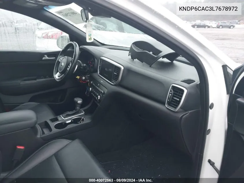 2020 Kia Sportage S VIN: KNDP6CAC3L7678972 Lot: 40072563