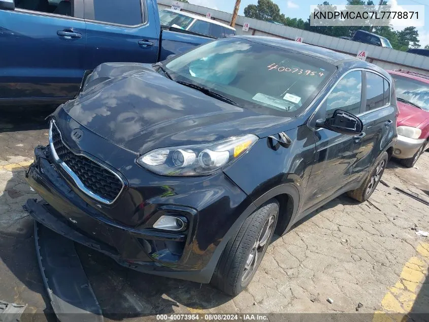 2020 Kia Sportage Lx VIN: KNDPMCAC7L7778871 Lot: 40073954