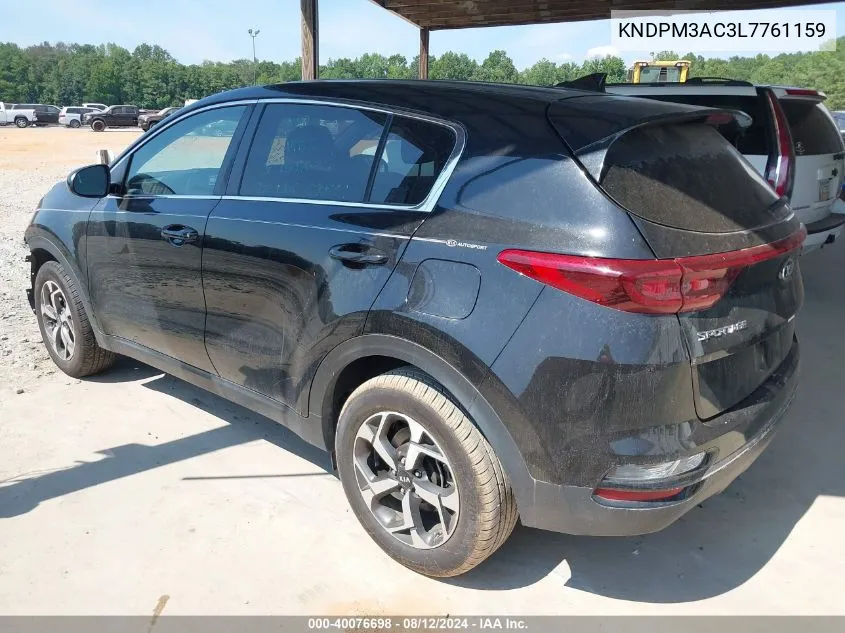 2020 Kia Sportage Lx VIN: KNDPM3AC3L7761159 Lot: 40076698