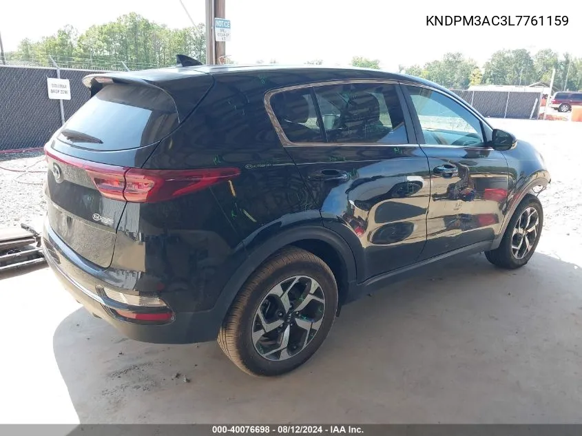 2020 Kia Sportage Lx VIN: KNDPM3AC3L7761159 Lot: 40076698