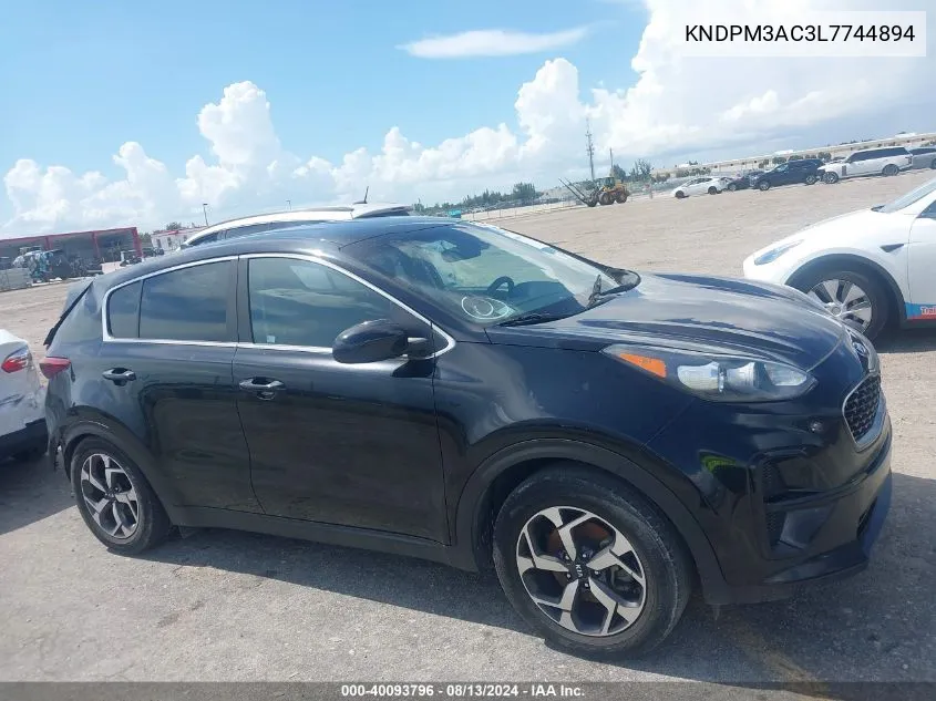 2020 Kia Sportage Lx VIN: KNDPM3AC3L7744894 Lot: 40093796