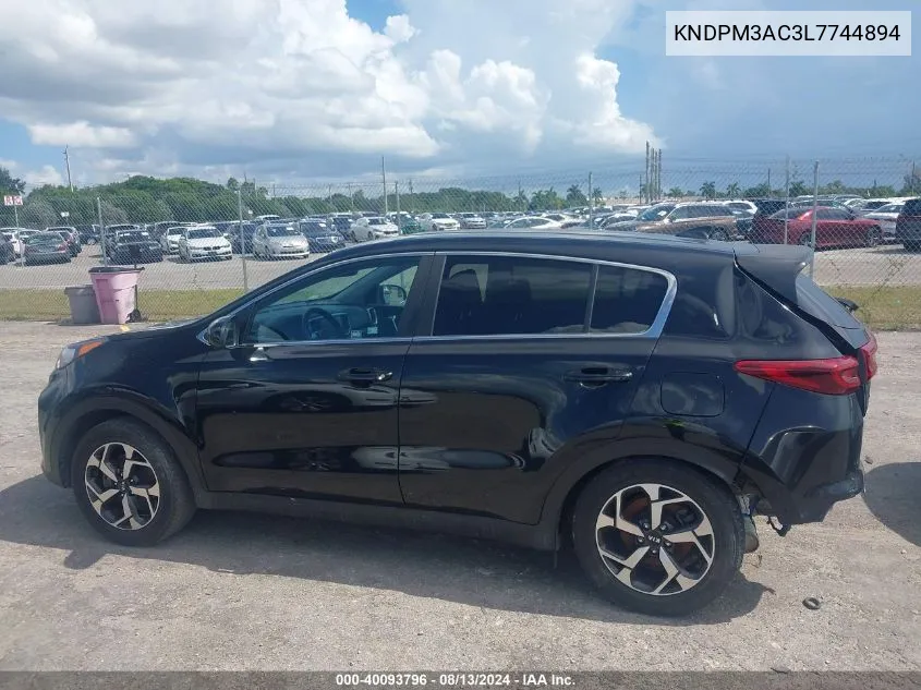 2020 Kia Sportage Lx VIN: KNDPM3AC3L7744894 Lot: 40093796