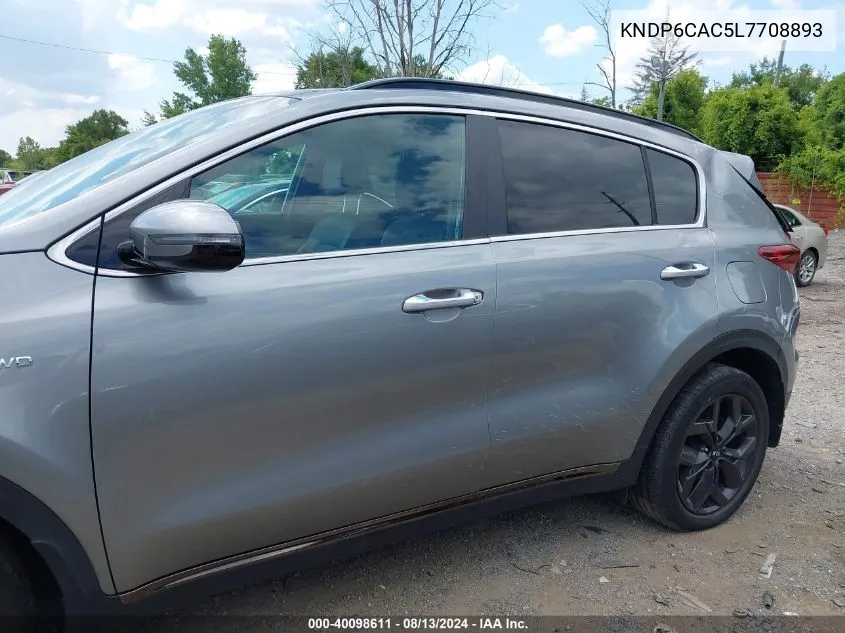 2020 Kia Sportage S VIN: KNDP6CAC5L7708893 Lot: 40098611