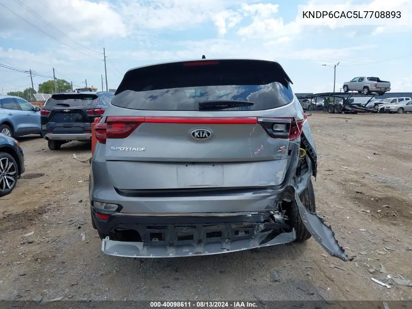 2020 Kia Sportage S VIN: KNDP6CAC5L7708893 Lot: 40098611