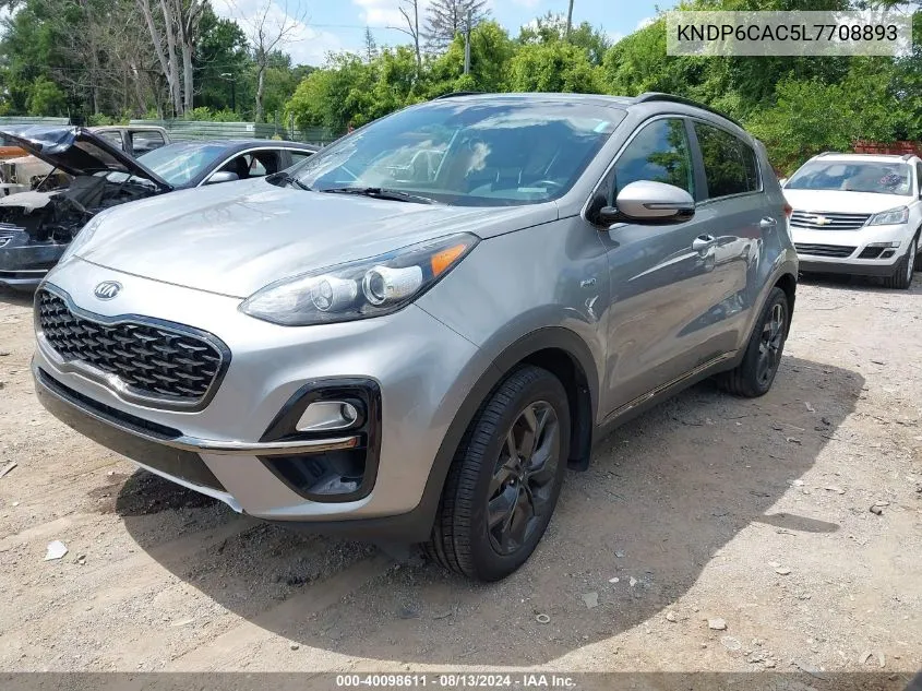 2020 Kia Sportage S VIN: KNDP6CAC5L7708893 Lot: 40098611